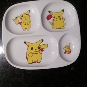 Pokémon Charming Pikachu White Dinnerware Plate